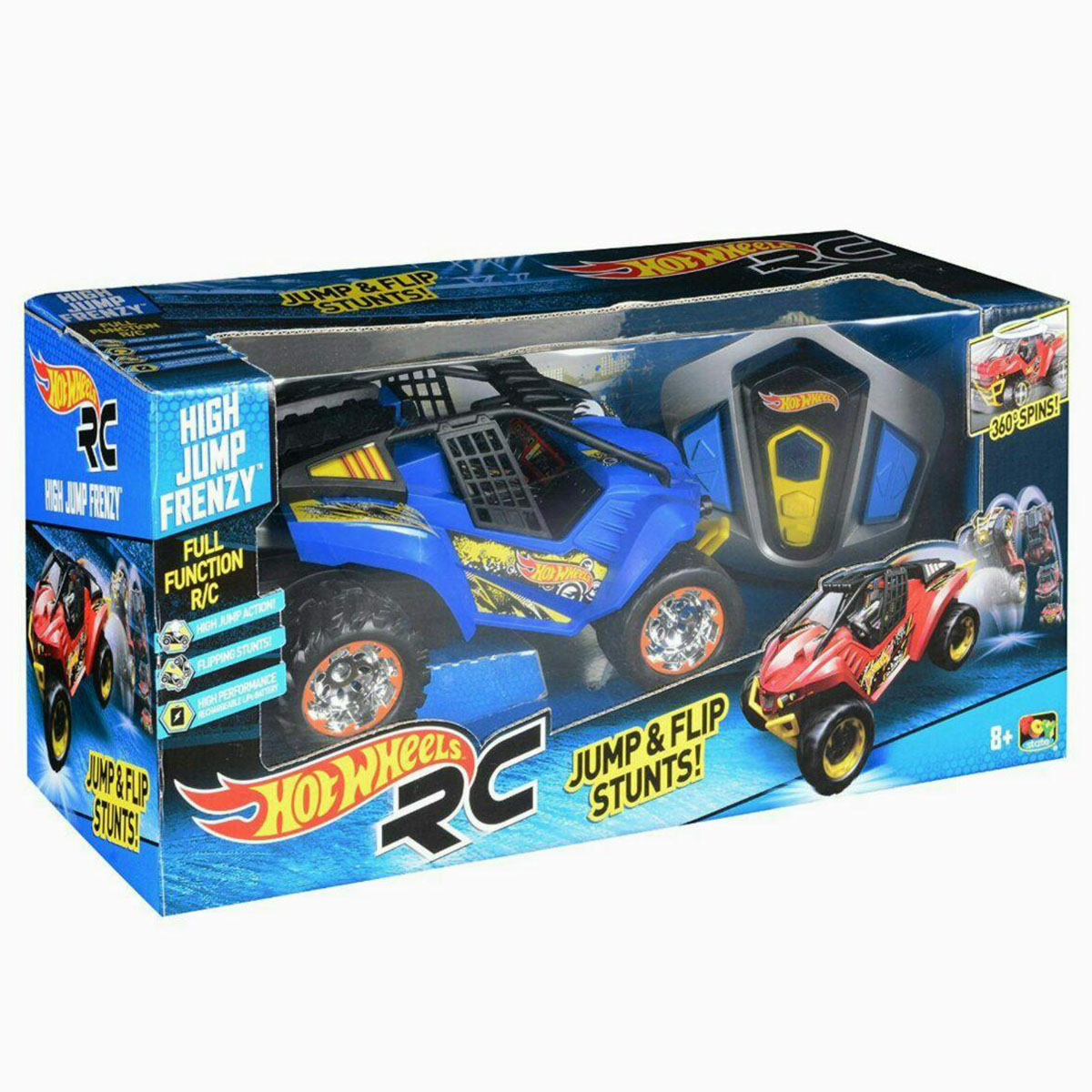 Hot Wheels High Jump Frenzy Kumandalı Araba - Mavi