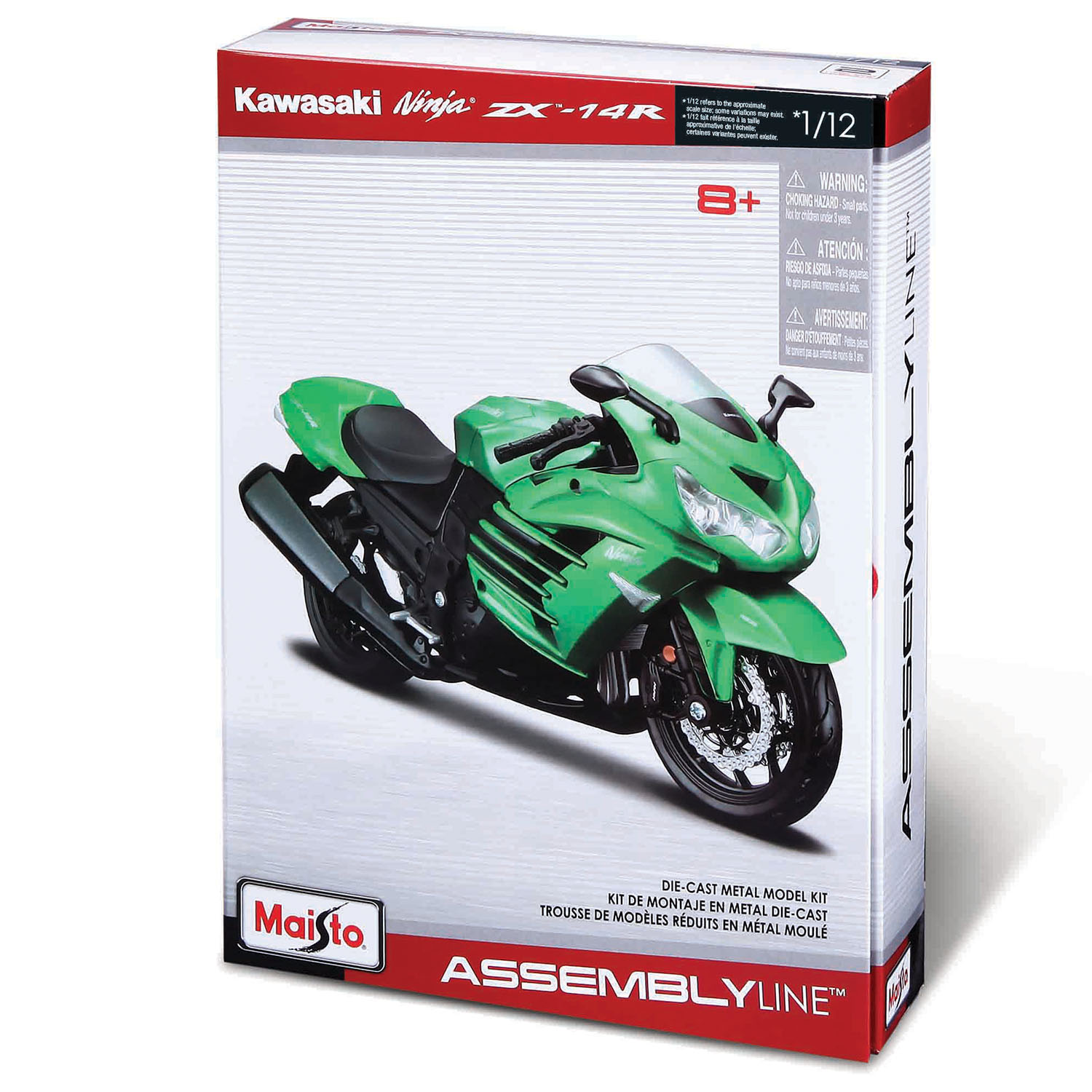 Kawasaki Ninja ZX-14R Model Kit Motosiklet 1/12 39197