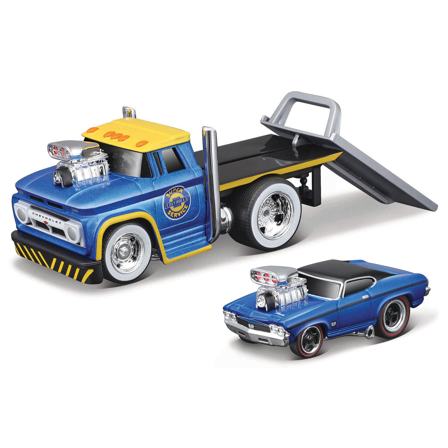 Muscle Machines Taşıyıcı ve Araç Set 1/64 03 59050