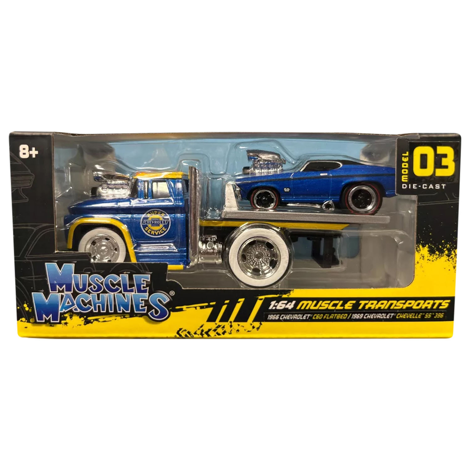 Muscle Machines Taşıyıcı ve Araç Set 1/64 03 59050