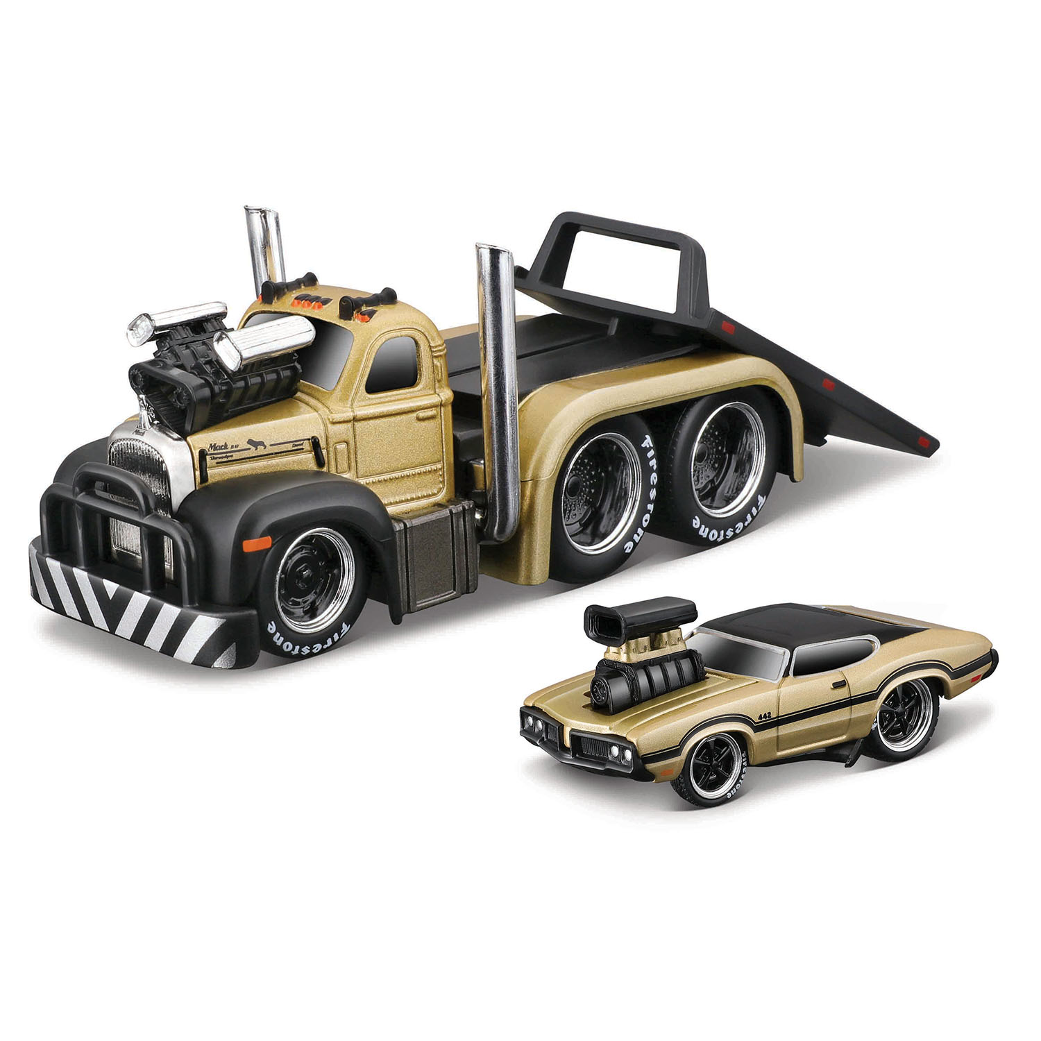 Muscle Machines Taşıyıcı ve Araç Set 1/64 04 59051