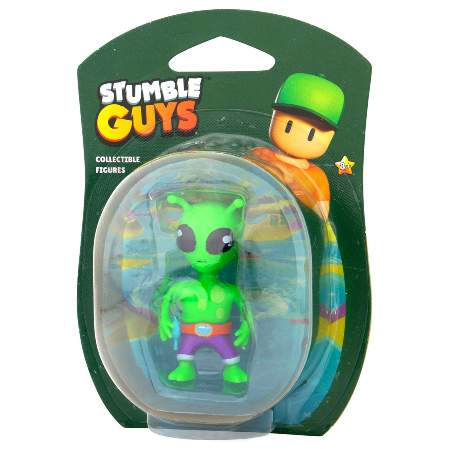 Stumble Guys Tekli Figür - Green Alien