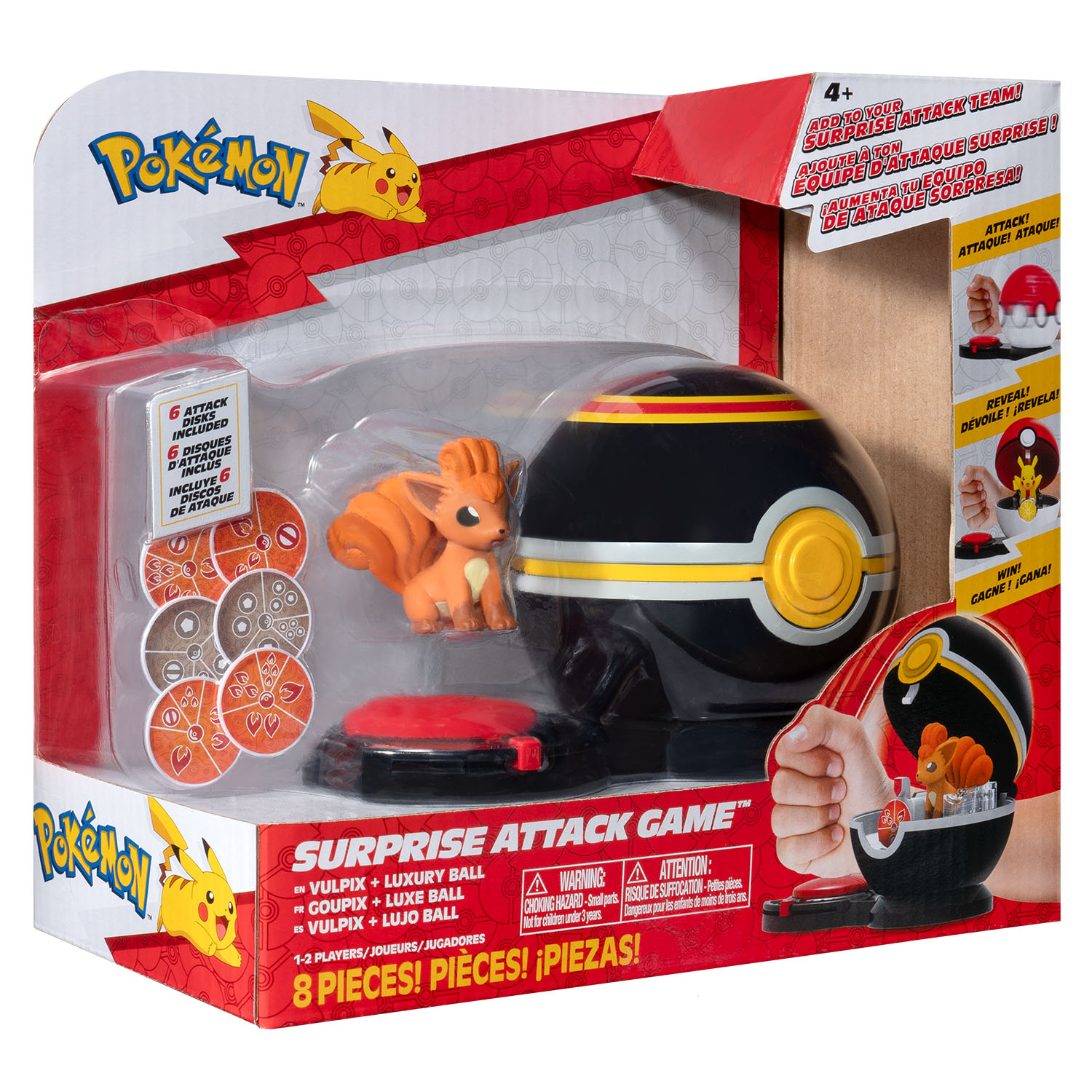 Pokemon Sürpriz Atak Oyun Seti - Vulpix + Luxury Ball