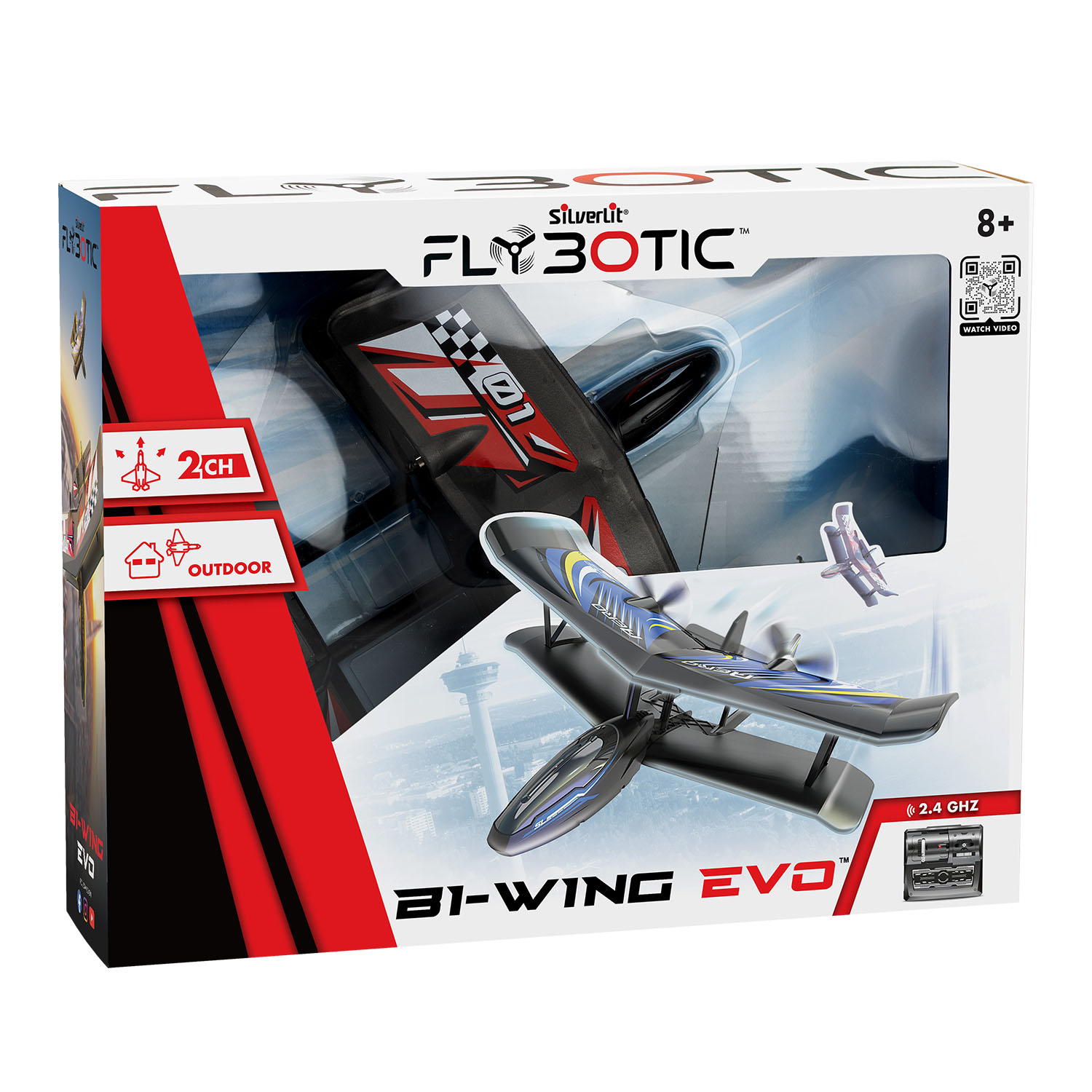 Silverlit Bi-Wing Evo Kumandalı Uçak 85739 Kırmızı