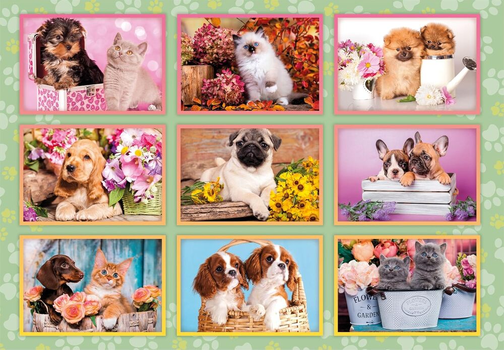 Clementoni Puppies Collage Puzzle 180 Parça 29788