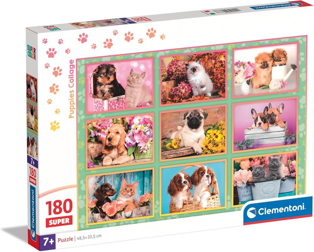 Clementoni Puppies Collage Puzzle 180 Parça 29788