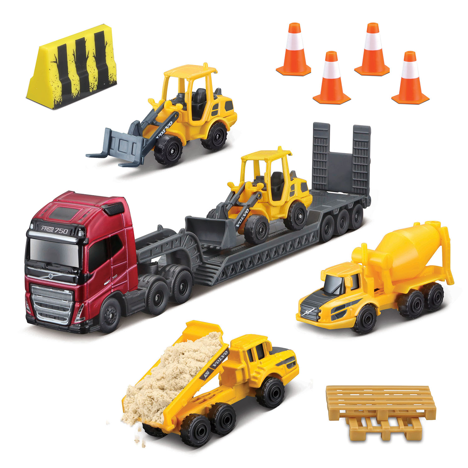 Maisto Mini Work Machines Freight Haulers Oyun Seti 12630 Model 1