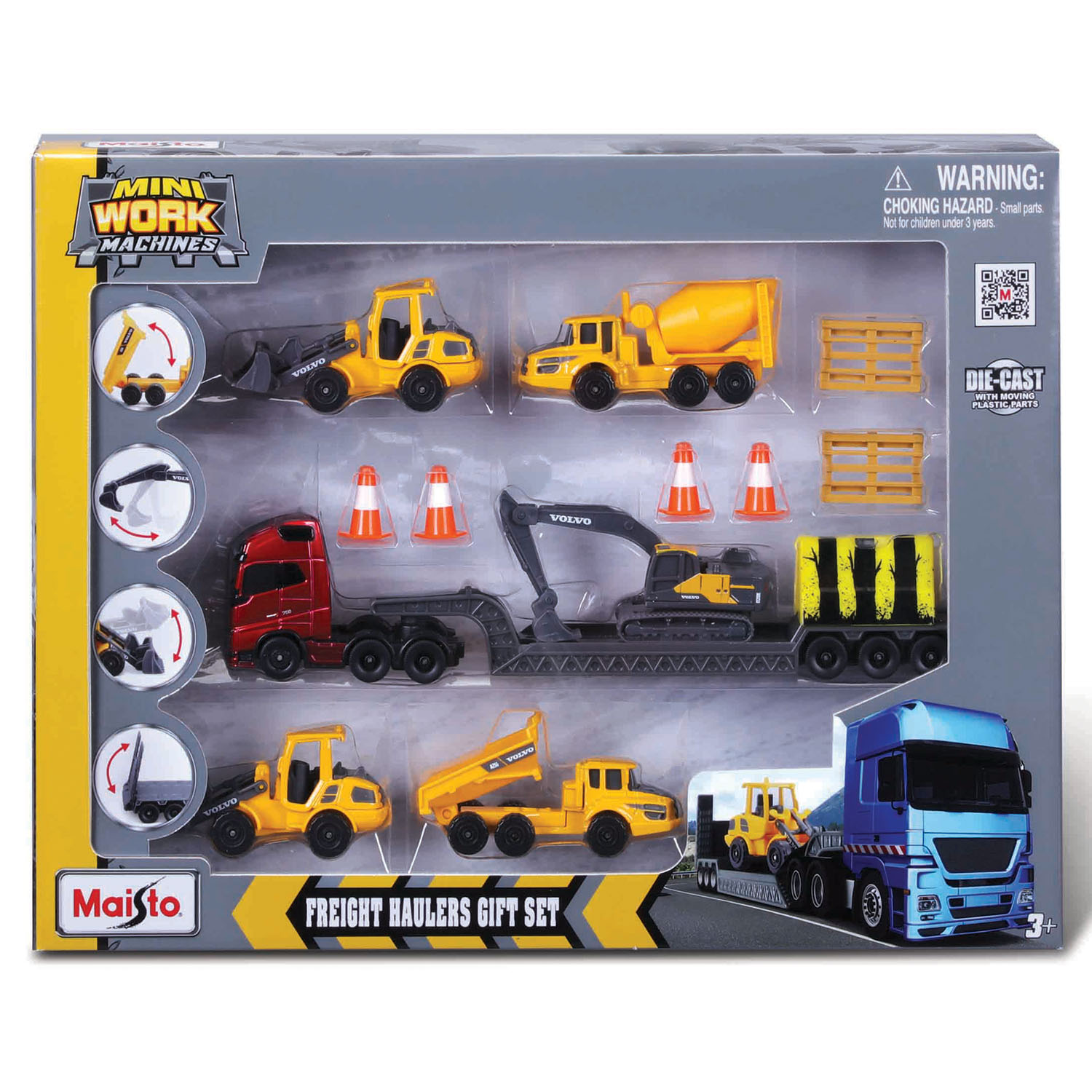 Maisto Mini Work Machines Freight Haulers Oyun Seti 12630 Model 1