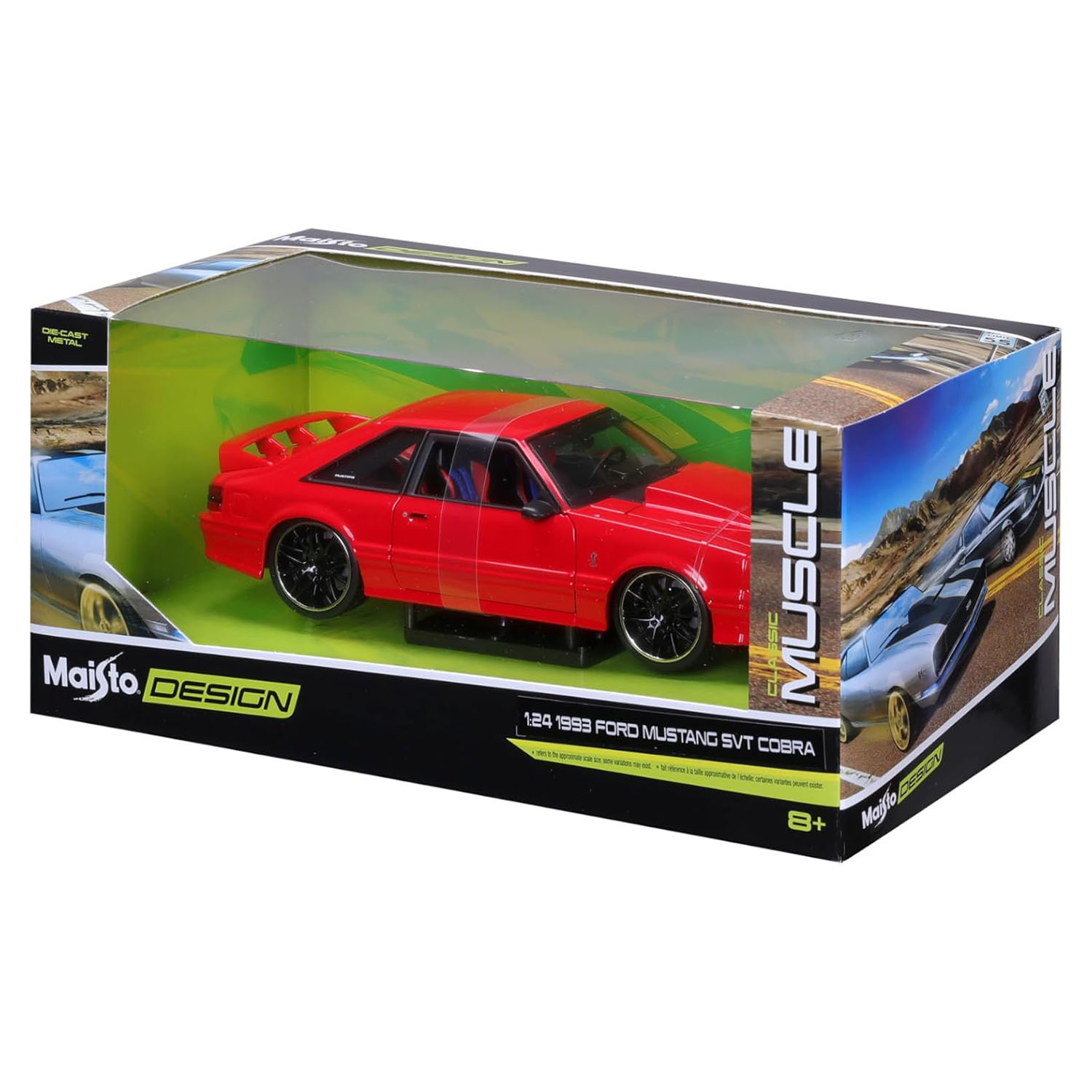 Maisto 1:24 1993 Ford Mustang SVT Cobra Model Araba 32549