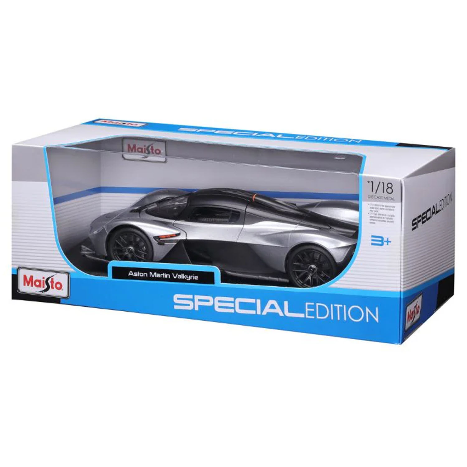 Maisto 1:18 2022 Aston Martin Valkyrie Model Araba 31465 - Gri