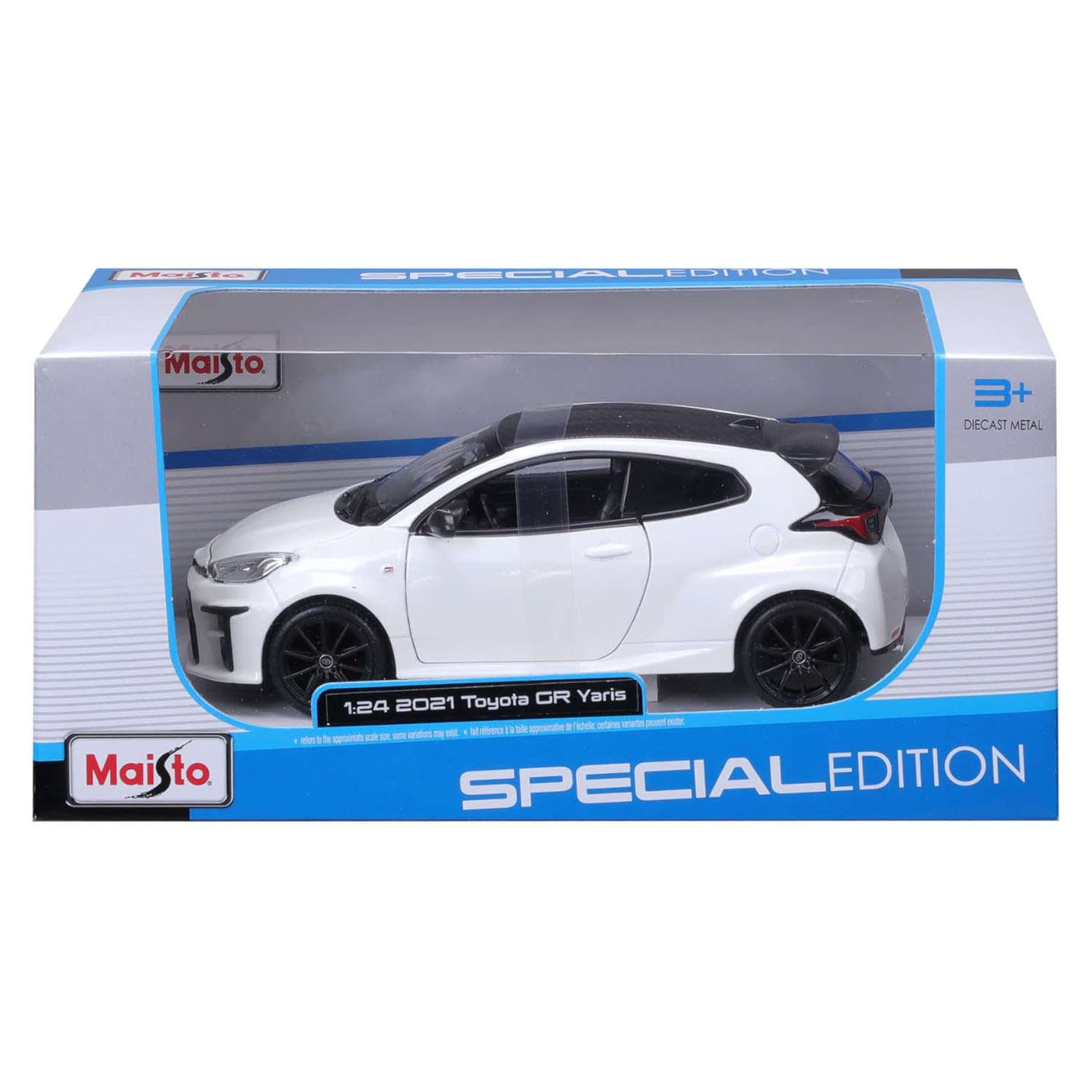Maisto 1:24 2021 Toyota GR Yaris Model Araba 32909 - Beyaz