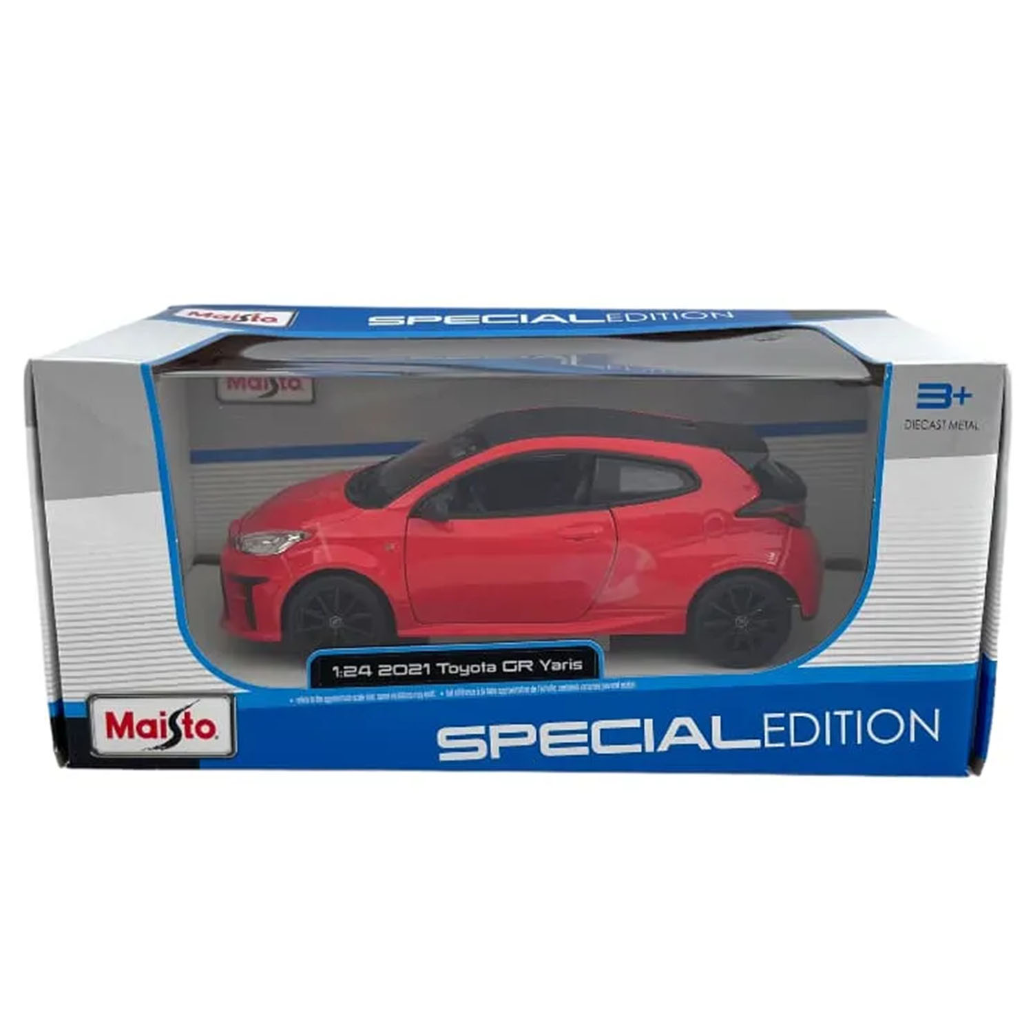 Maisto 1:24 2021 Toyota GR Yaris Model Araba 32909 - Kırmızı