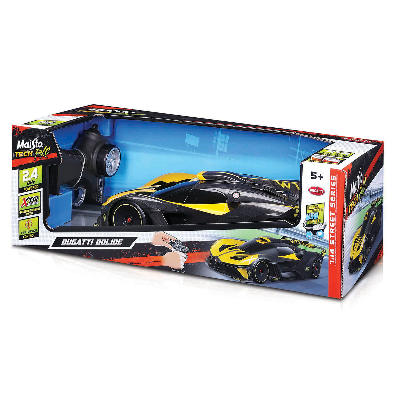 Maisto 1:14 Bugatti Bolide Kumandalı Araba 82816 - Sarı