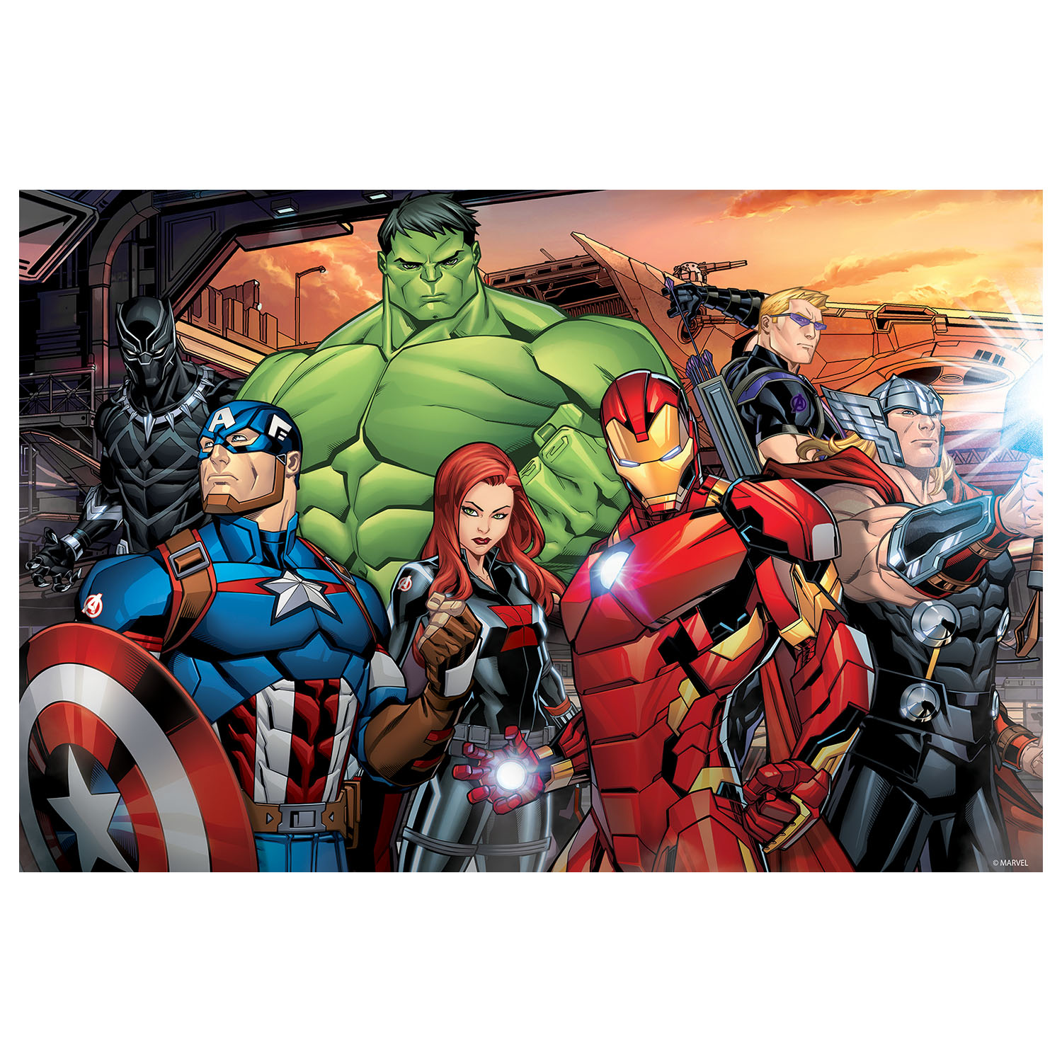 Prime 3D Marvel Avengers Çift Taraflı Puzzle 200 Parça 37551