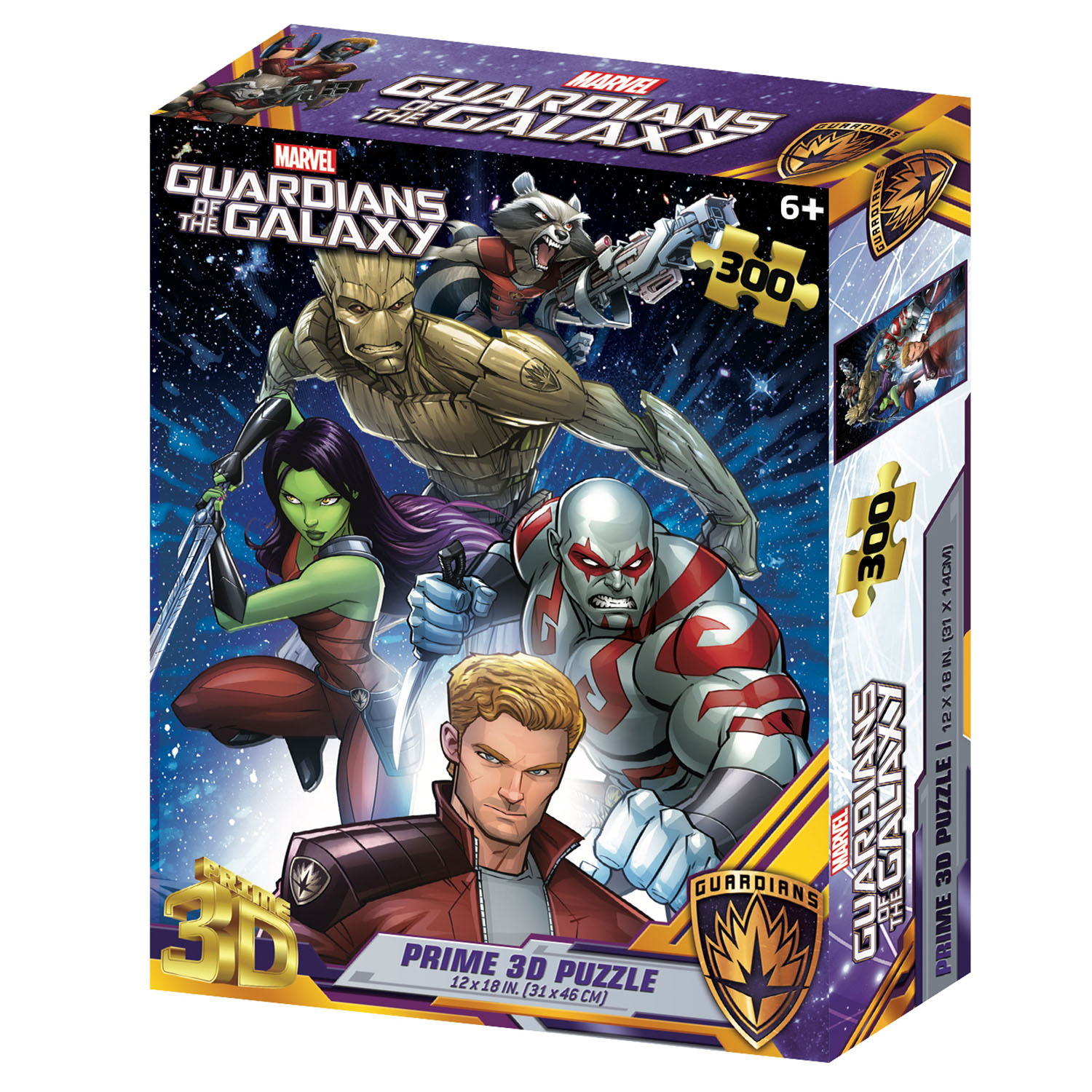 Prime 3D Marvel Guardians of the Galaxy Puzzle 300 Parça 33348