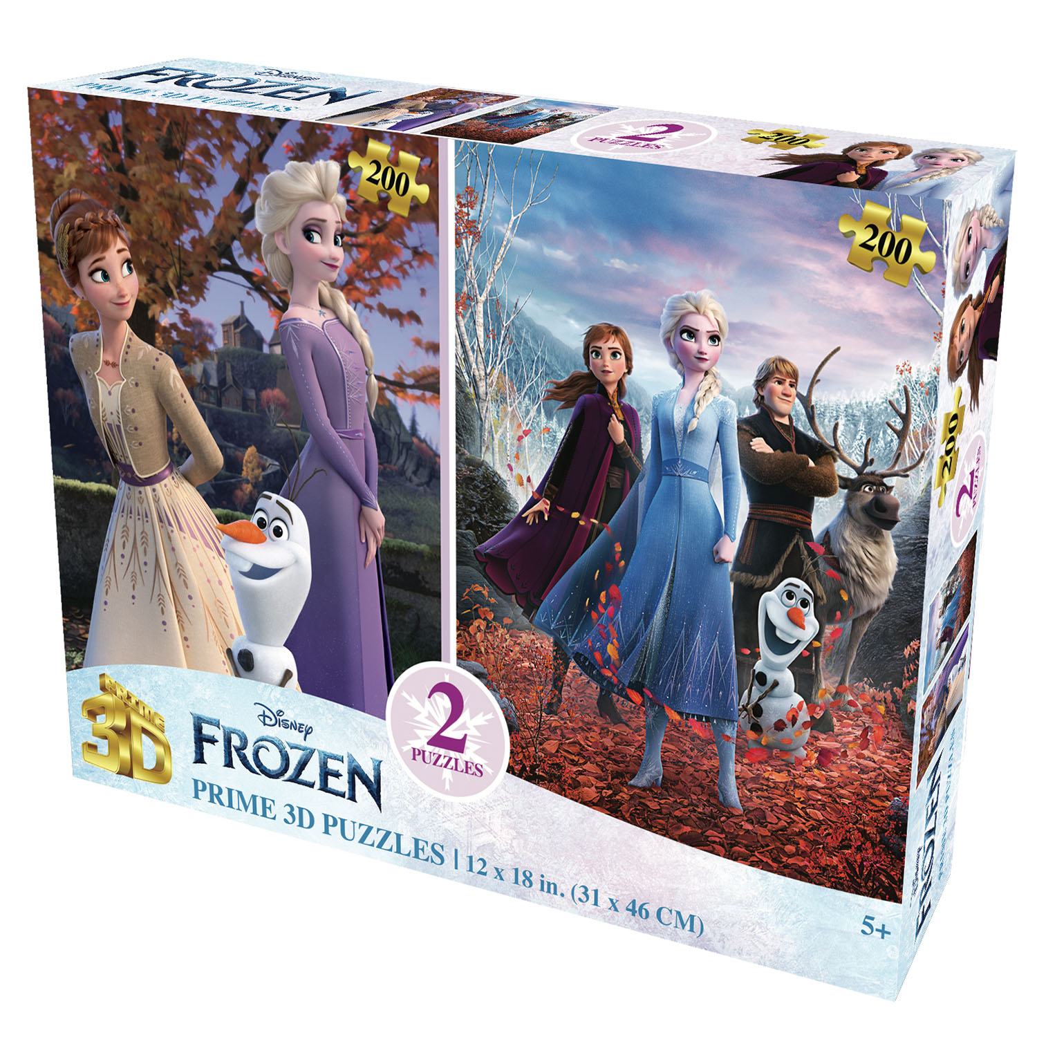 Prime 3D Disney Frozen İkili Puzzle 200 Parça 10226