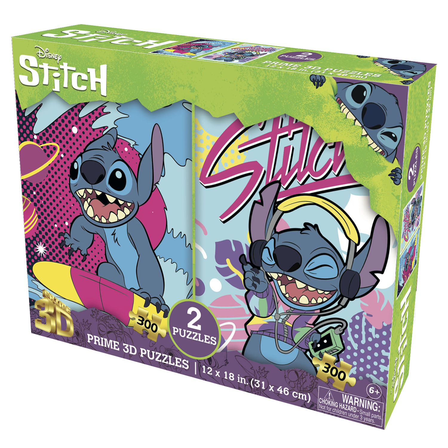 Prime 3D Disney Stitch İkili Puzzle 300 Parça 10274