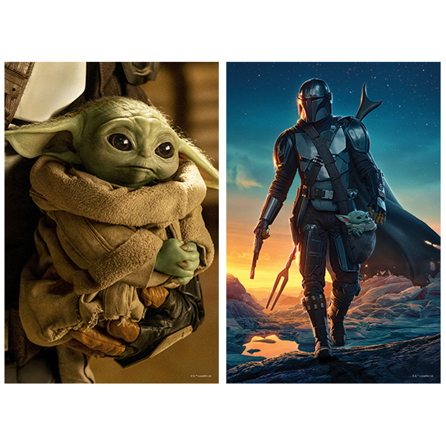Prime 3D Star Wars The Mandalorian İkili Puzzle 200 Parça 10229