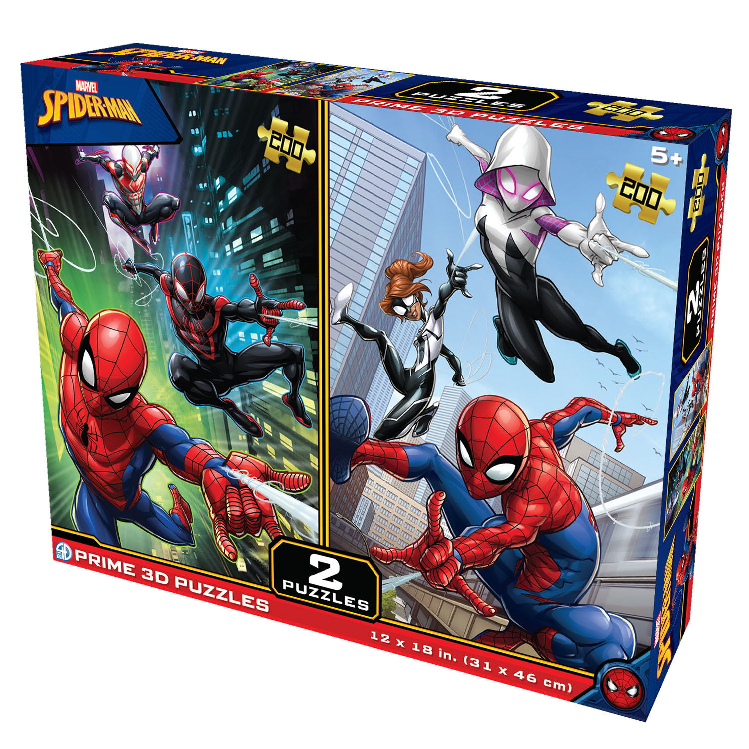 Prime 3D Marvel Spider-Man İkili Puzzle 200 Parça 10228