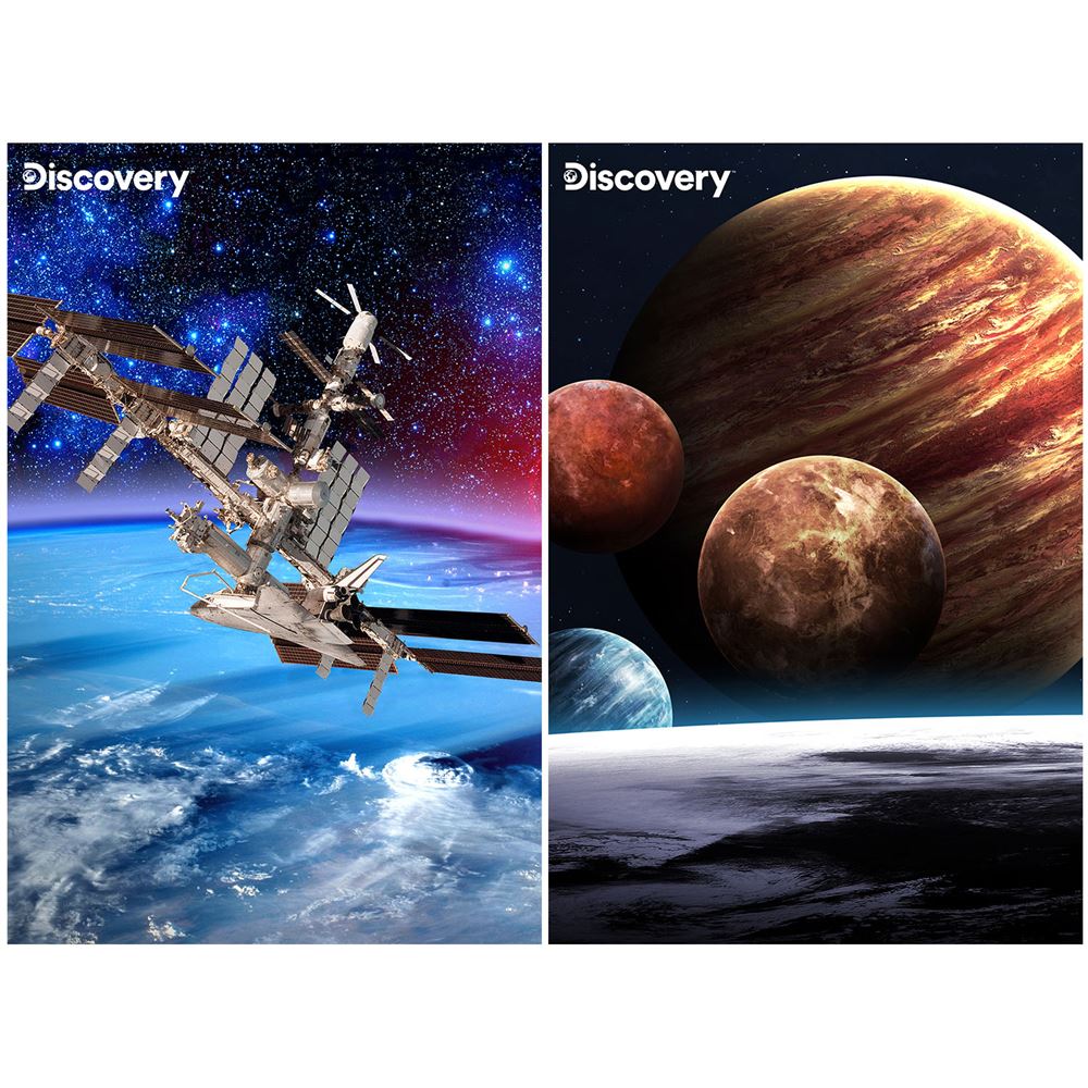 Prime 3D Discovery Uydular ve Gezegenler İkili Puzzle 200 Parça 1