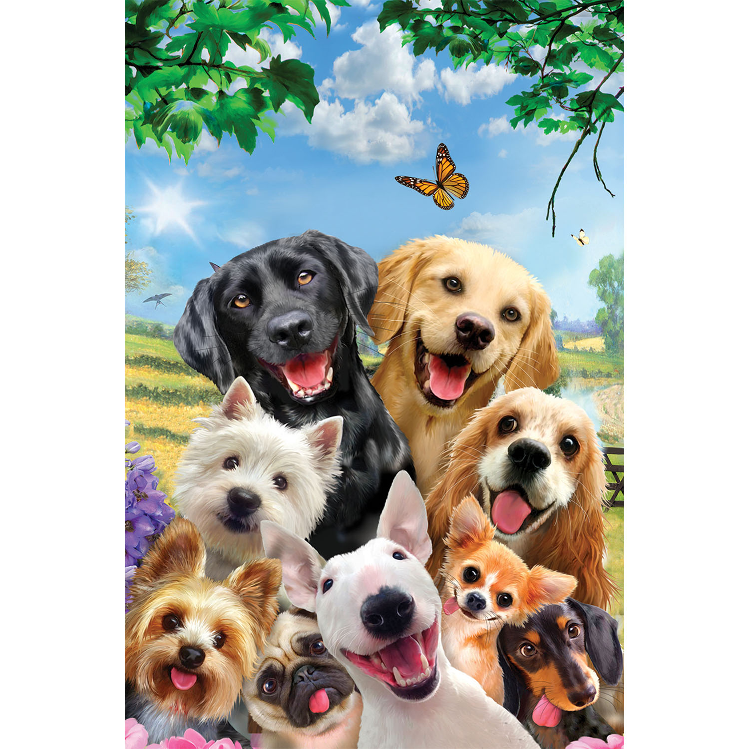 Prime 3D Kediler ve Köpekler Selfie İkili Puzzle 200 Parça 10236
