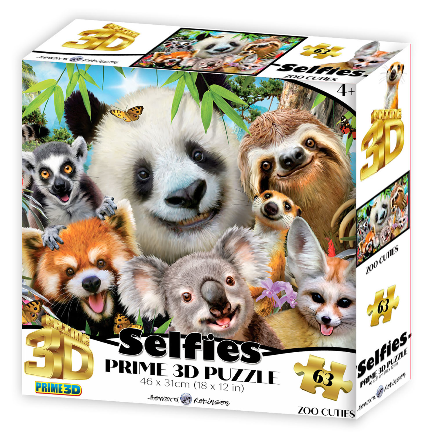 Prime 3D Hayvanat Bahçesi Şirinleri Selfie Puzzle 63 Parça 21064