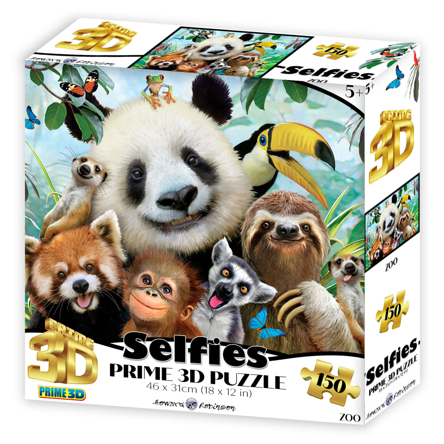 Prime 3D Hayvanat Bahçesi Selfie Puzzle 150 Parça 20897