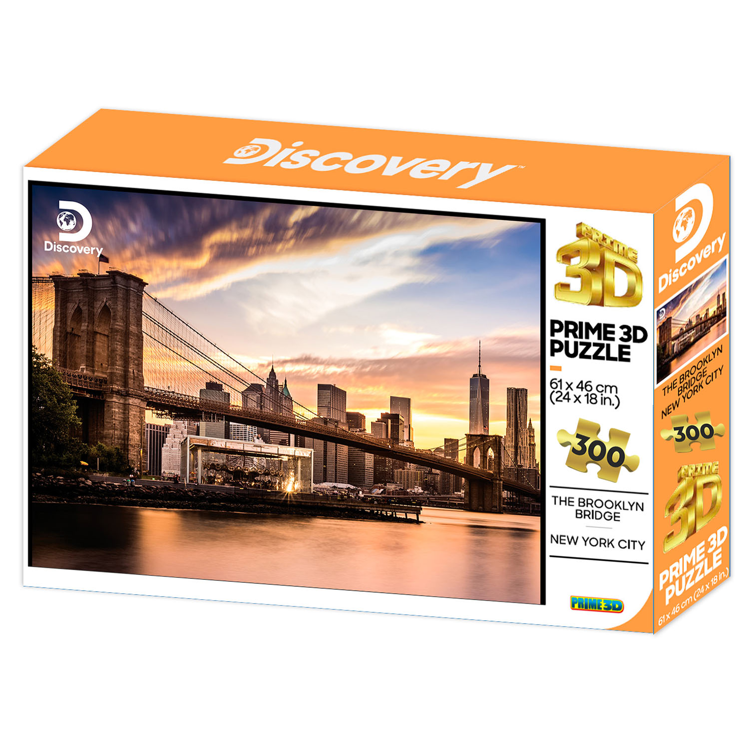 Prime 3D Discovery Brooklyn Köprüsü Yetişkin Puzzle 300 Parça 120