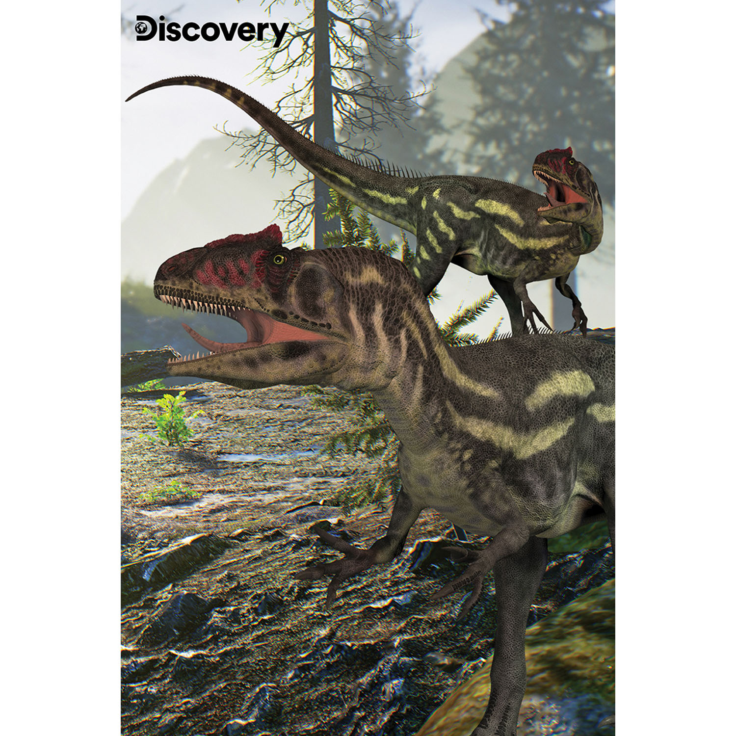 Prime 3D Discovery T-Rex ve Allosaurus İkili Puzzle 200 Parça 102