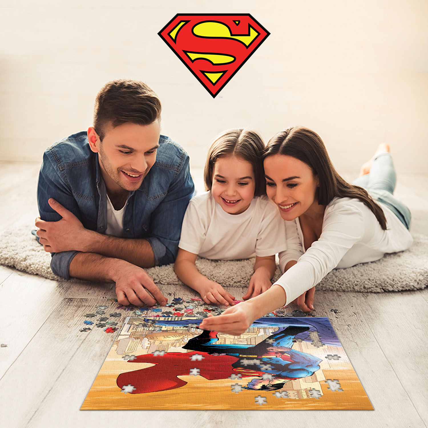 Prime 3D Superman Figür ve 300 Parça Puzzle 35807