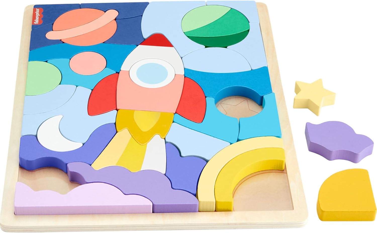 Fisher-Price Ahşap Uzay Yapboz HXY42