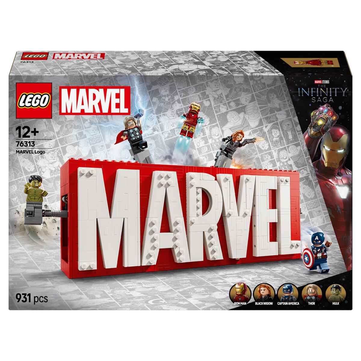 LEGO Marvel MARVEL Logosu ve Minifigürleri 76313