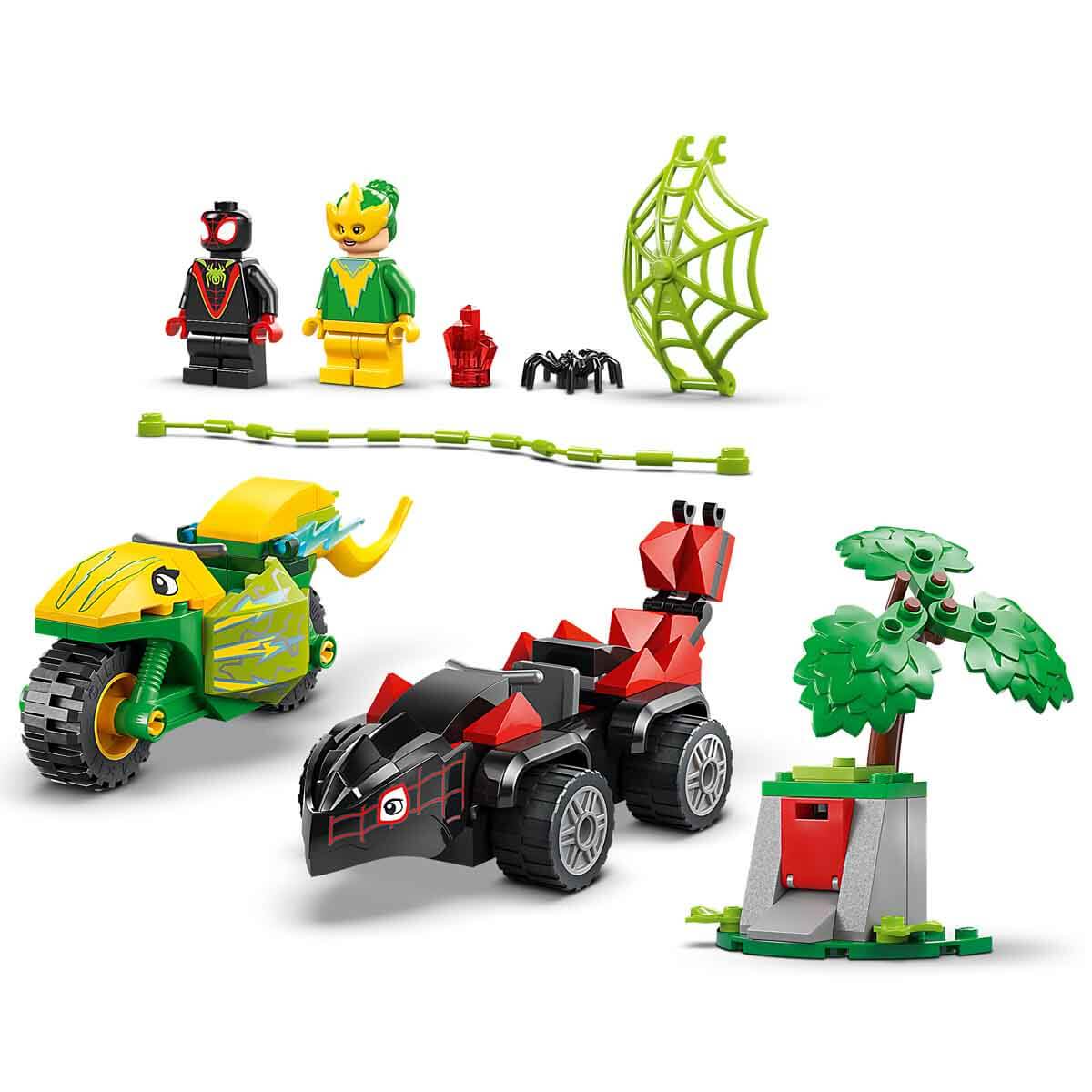 LEGO Marvel Spin ve Electro Dinozor Aracı Takibi 11198