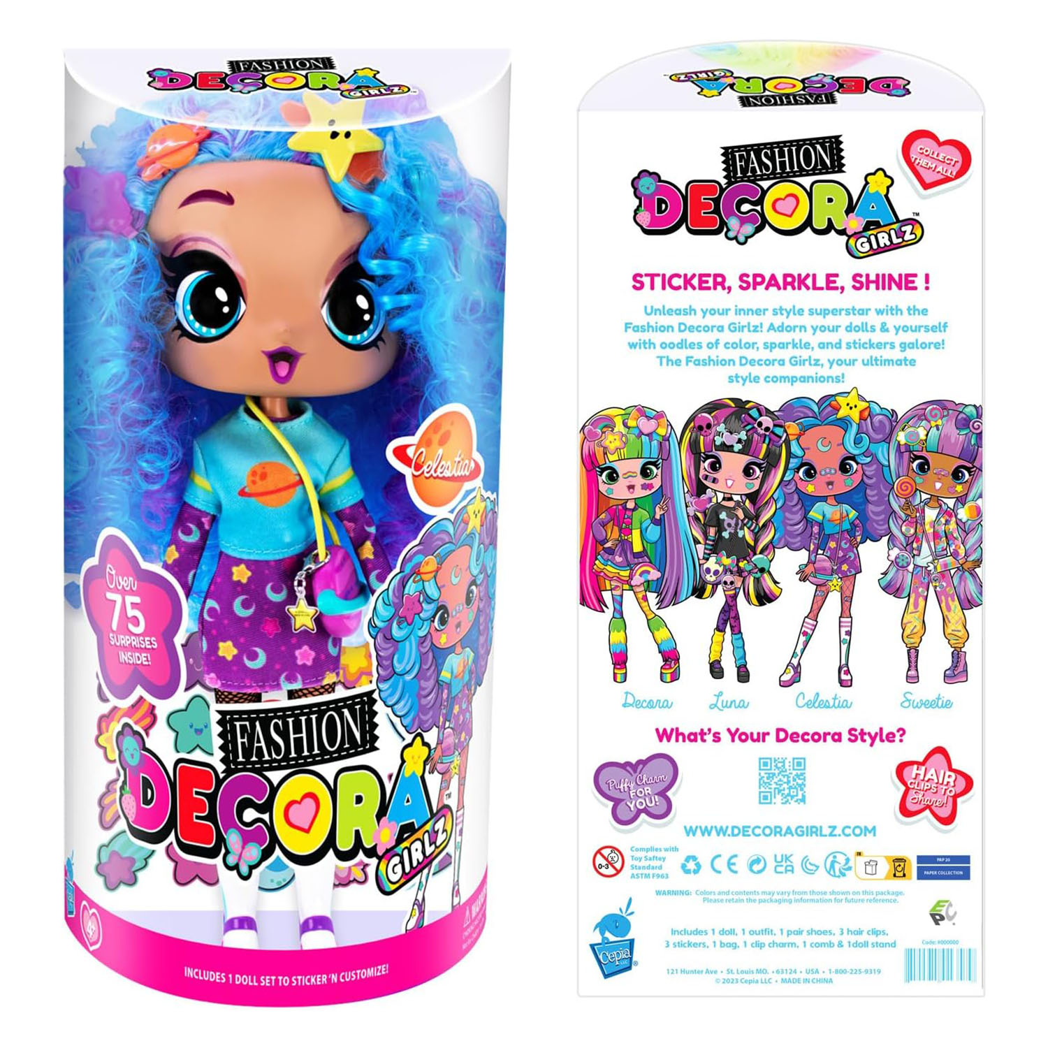 Decora Girlz Büyük Moda Bebek 28 cm - Celestia