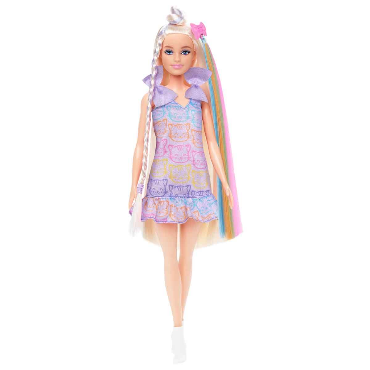 Barbie Upuzun Muhteşem Saçlı Bebek Saç Tasarım Oyun Seti JCT72