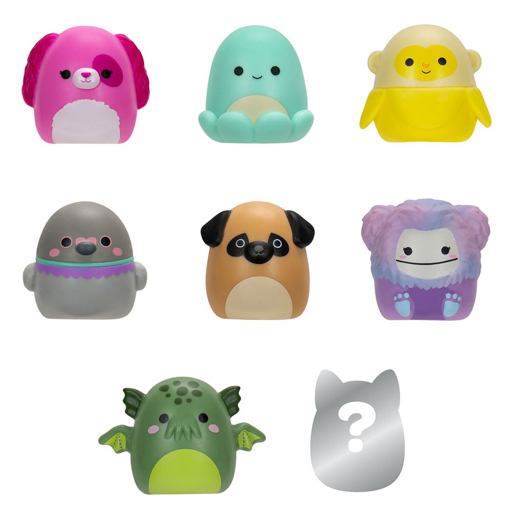 Squish-a-longs 8 Figür + Yüzük Set Seri 2 AL0024