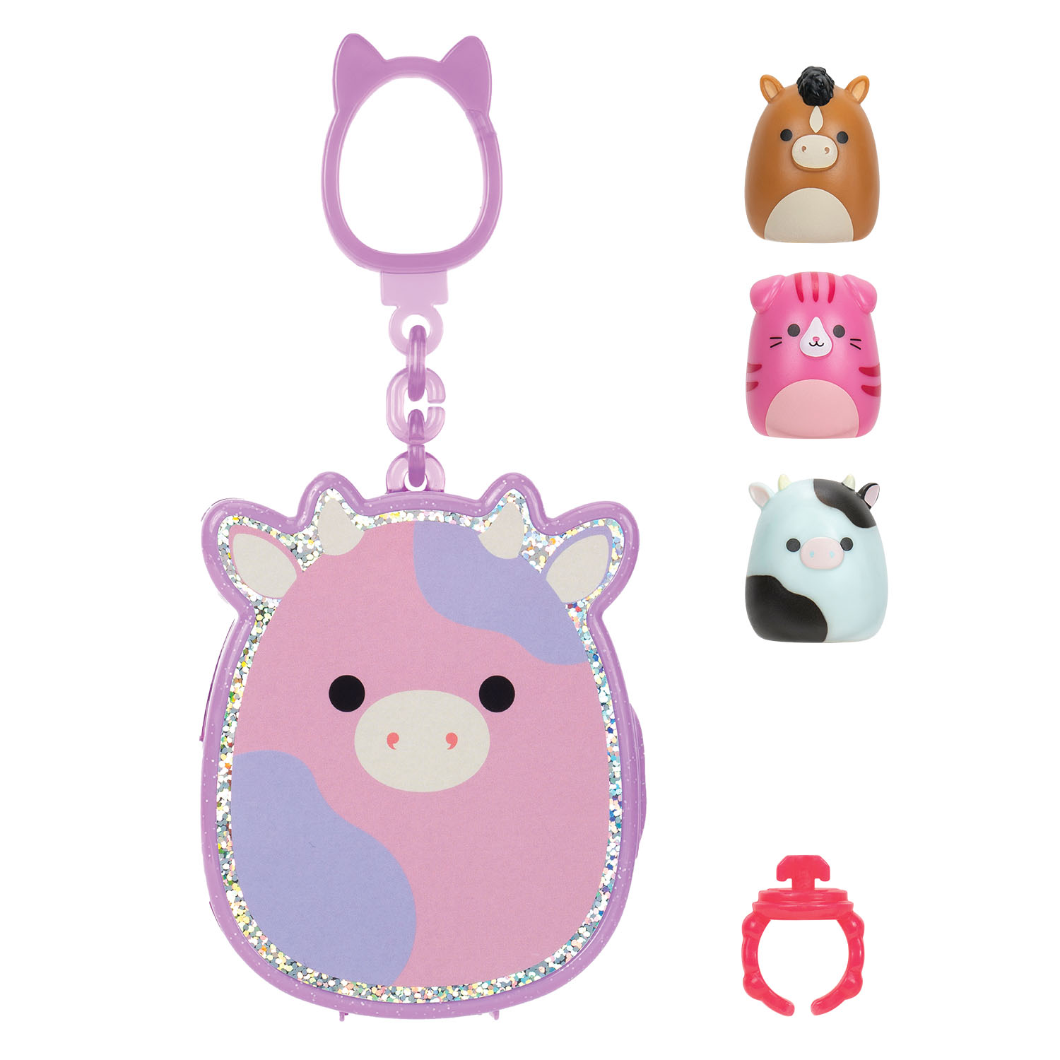 Squish-a-longs 3 Figür + Yüzük Çantalı Sürpriz Paket Seri 1