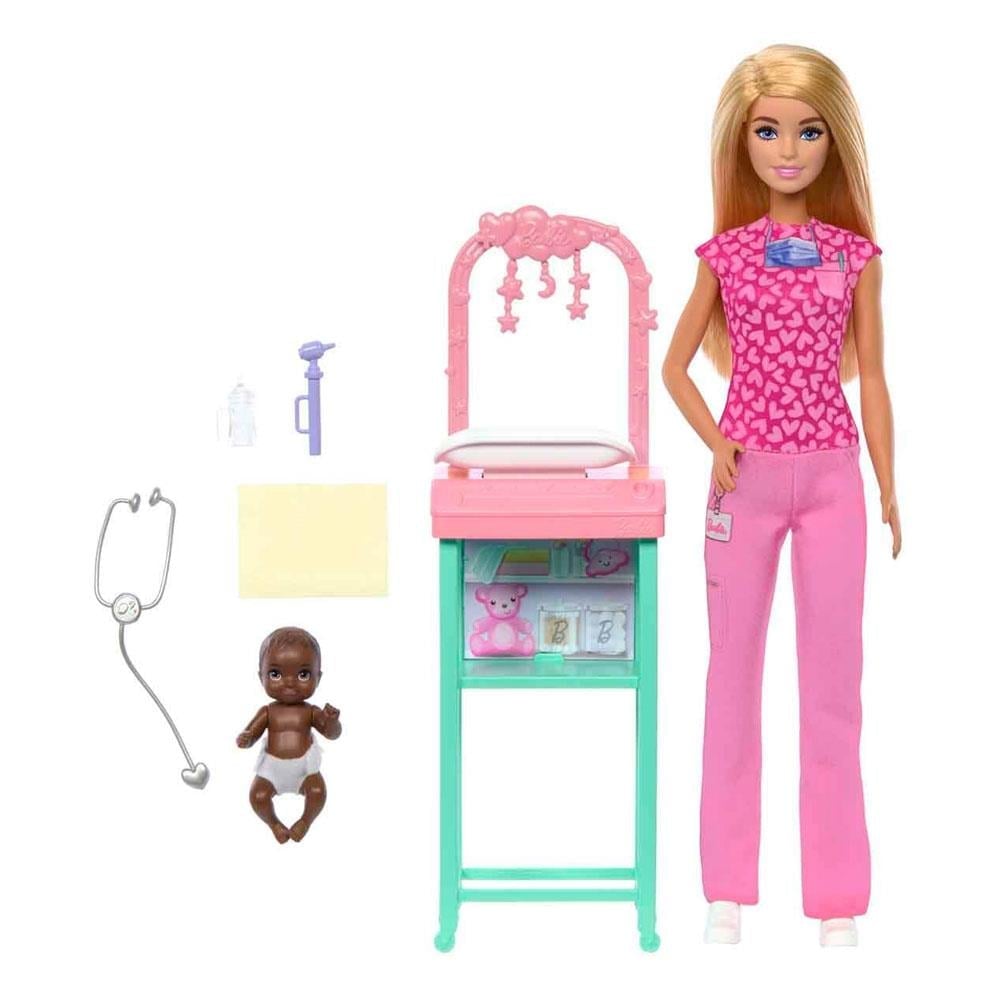 Barbie Bakım Temalı Kariyer Oyun Setleri - Bebek Doktoru JCR72