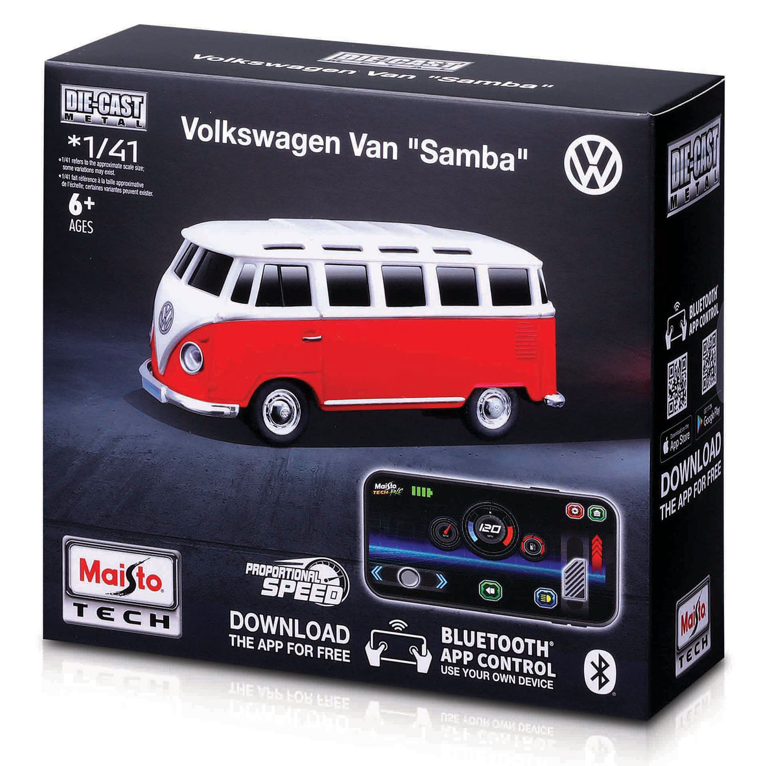 Maisto 1:41 APP Control Kumandalı Metal Araba - Volkswagen Van Sa