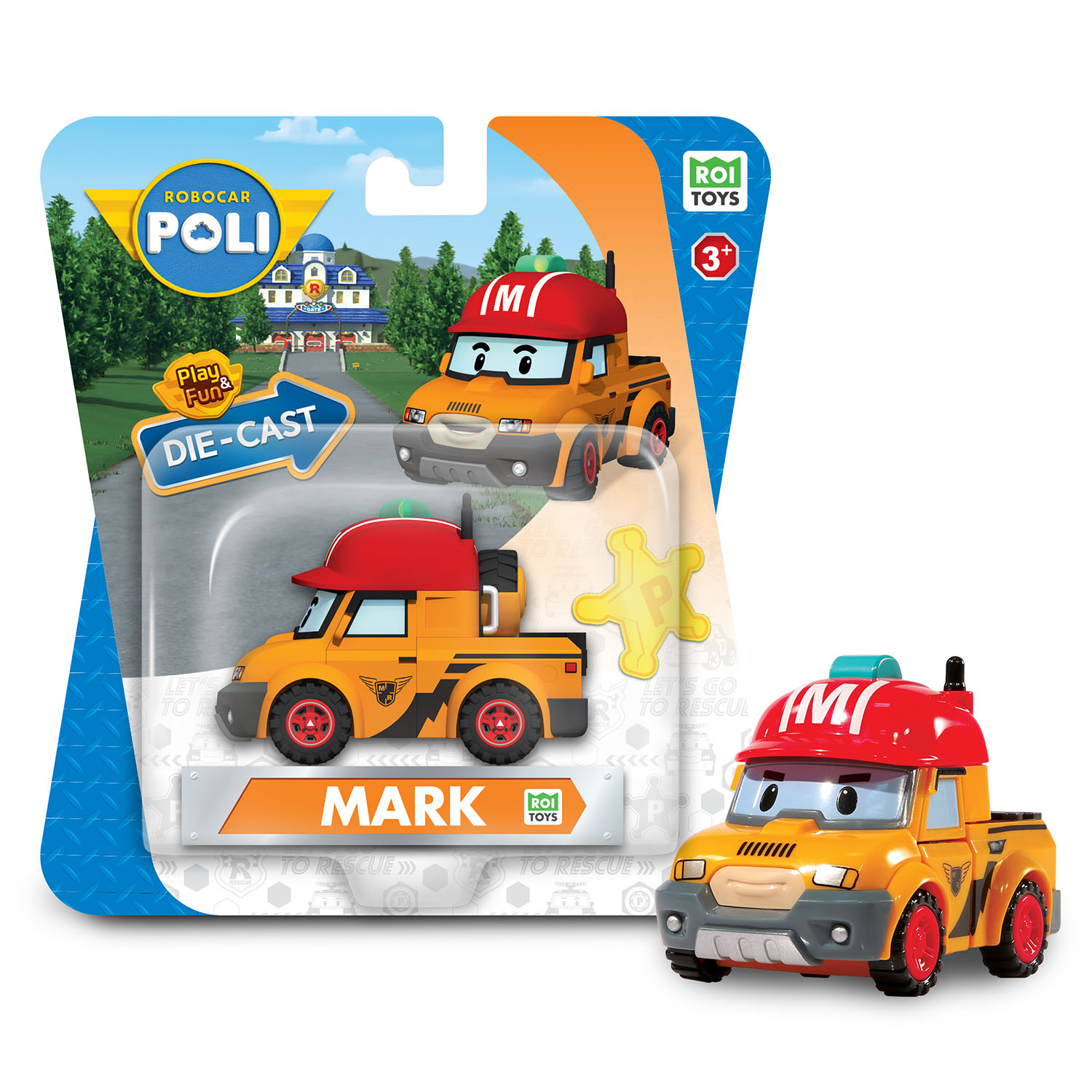 Robocar Poli Metal Araç Karakter Figürler - Mark 83305