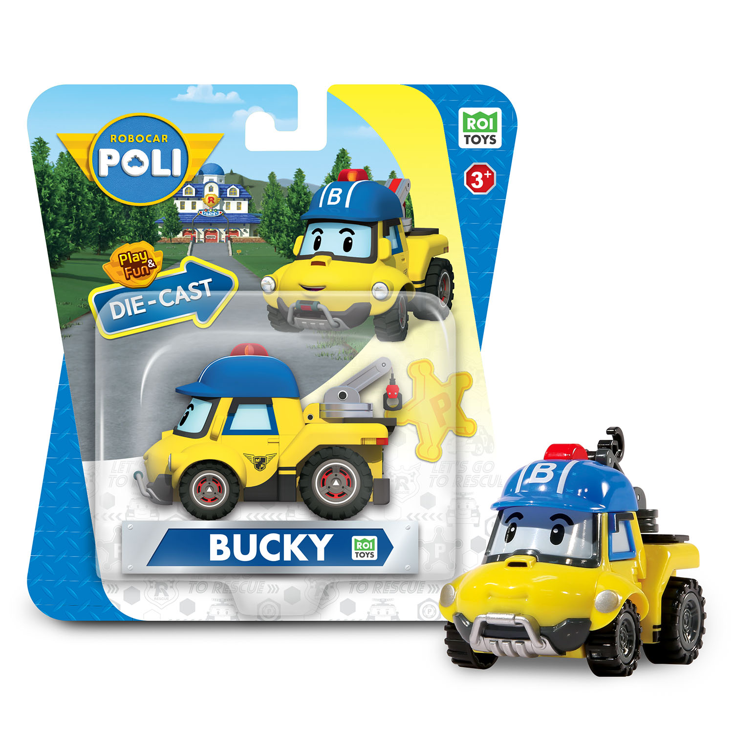 Robocar Poli Metal Araç Karakter Figürler - Bucky 83306