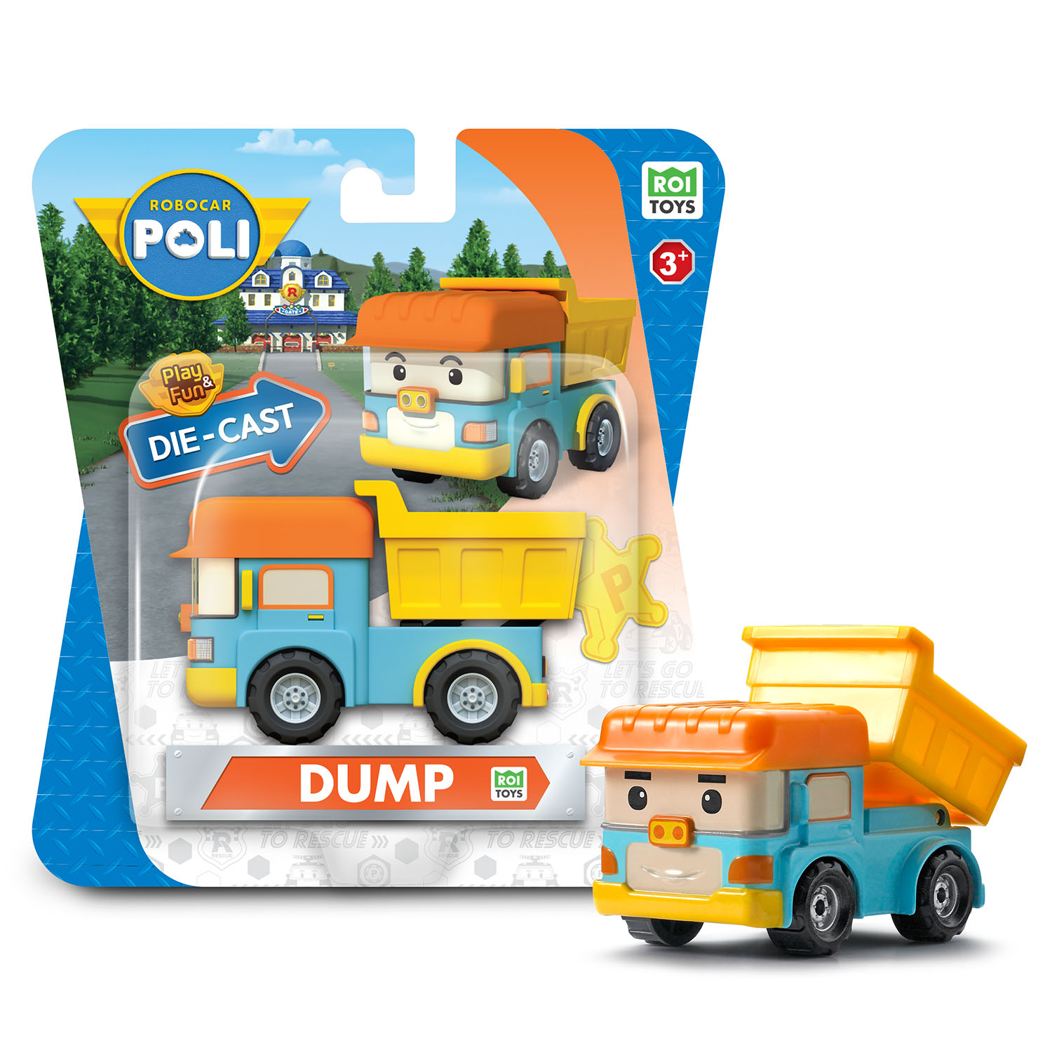 Robocar Poli Metal Araç Karakter Figürler - Dump 83164