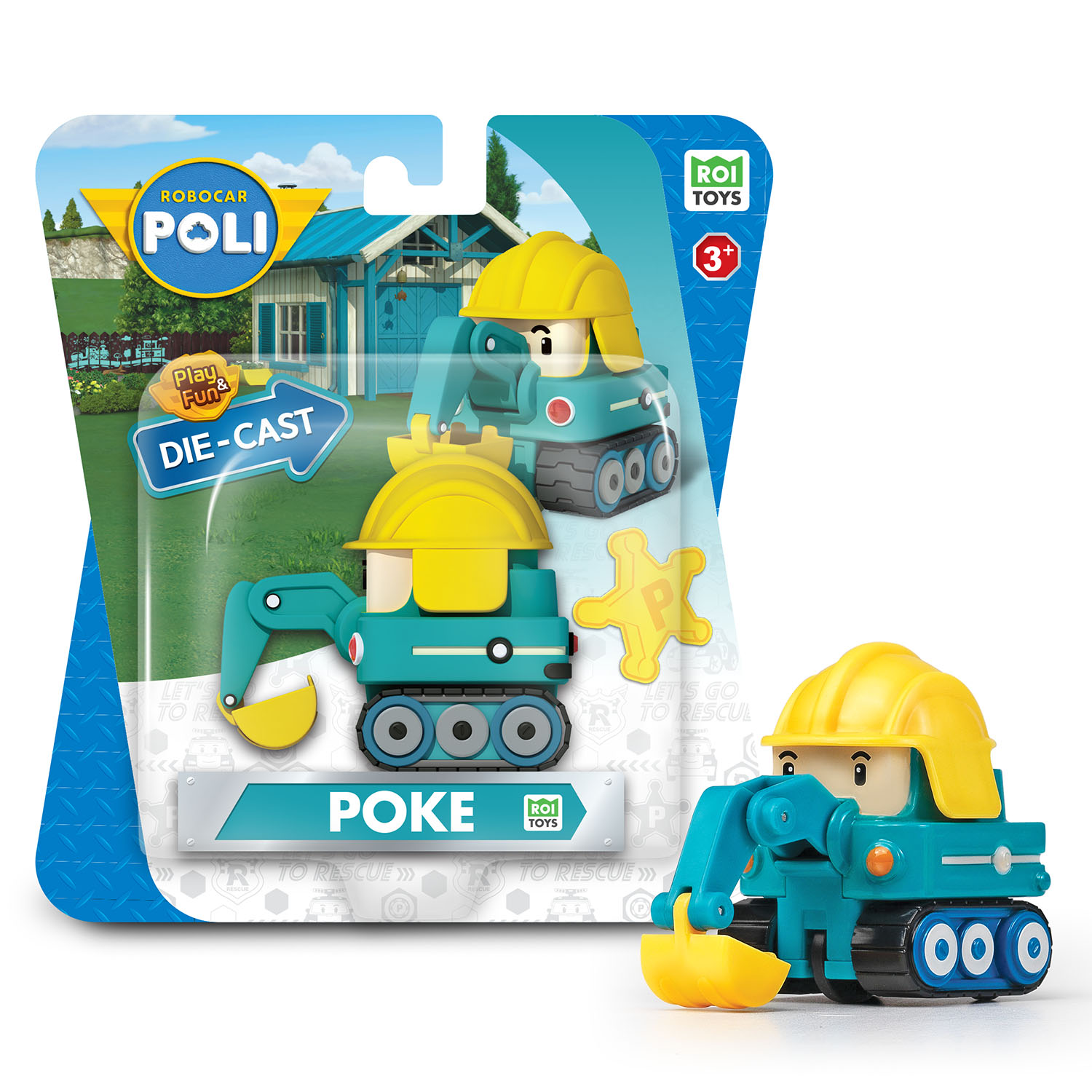 Robocar Poli Metal Araç Karakter Figürler - Poke 83177