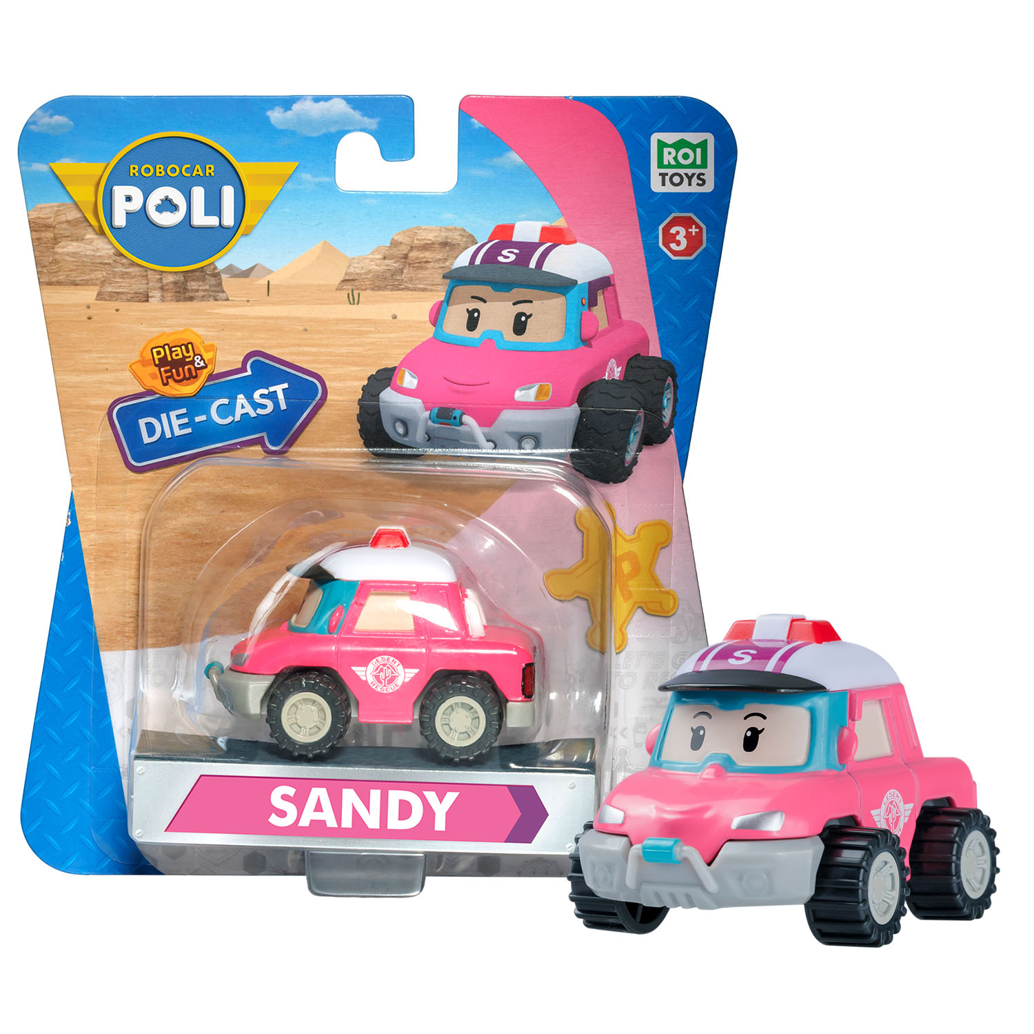 Robocar Poli Metal Araç Karakter Figürler - Sandy 83417