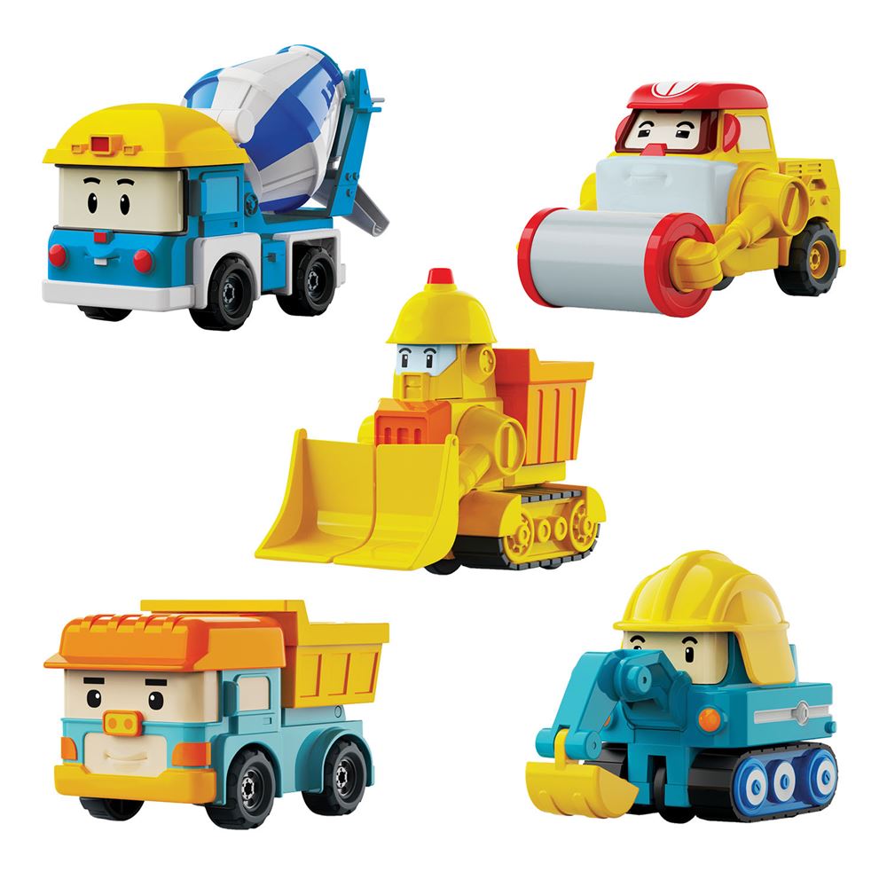 Robocar Poli Mini İnşaat Araçları 5'li Set 0761