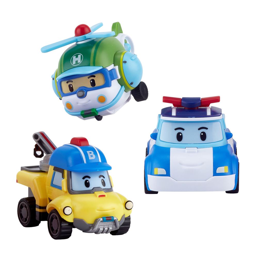 Robocar Poli GoGo City Serisi - Poli, Bucky, Helly Oyun Seti 912