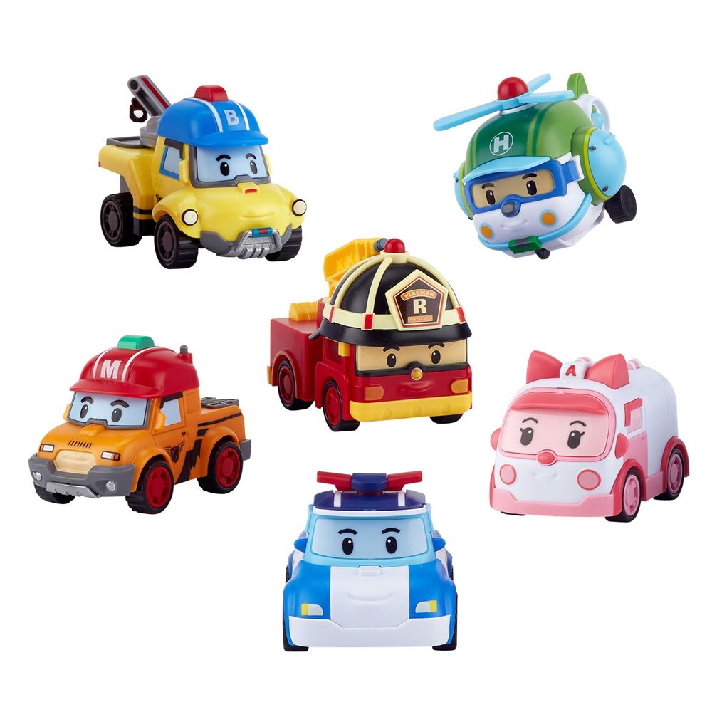Robocar Poli GoGo Rescue Deluxe Araçlar 6'lı Set 914