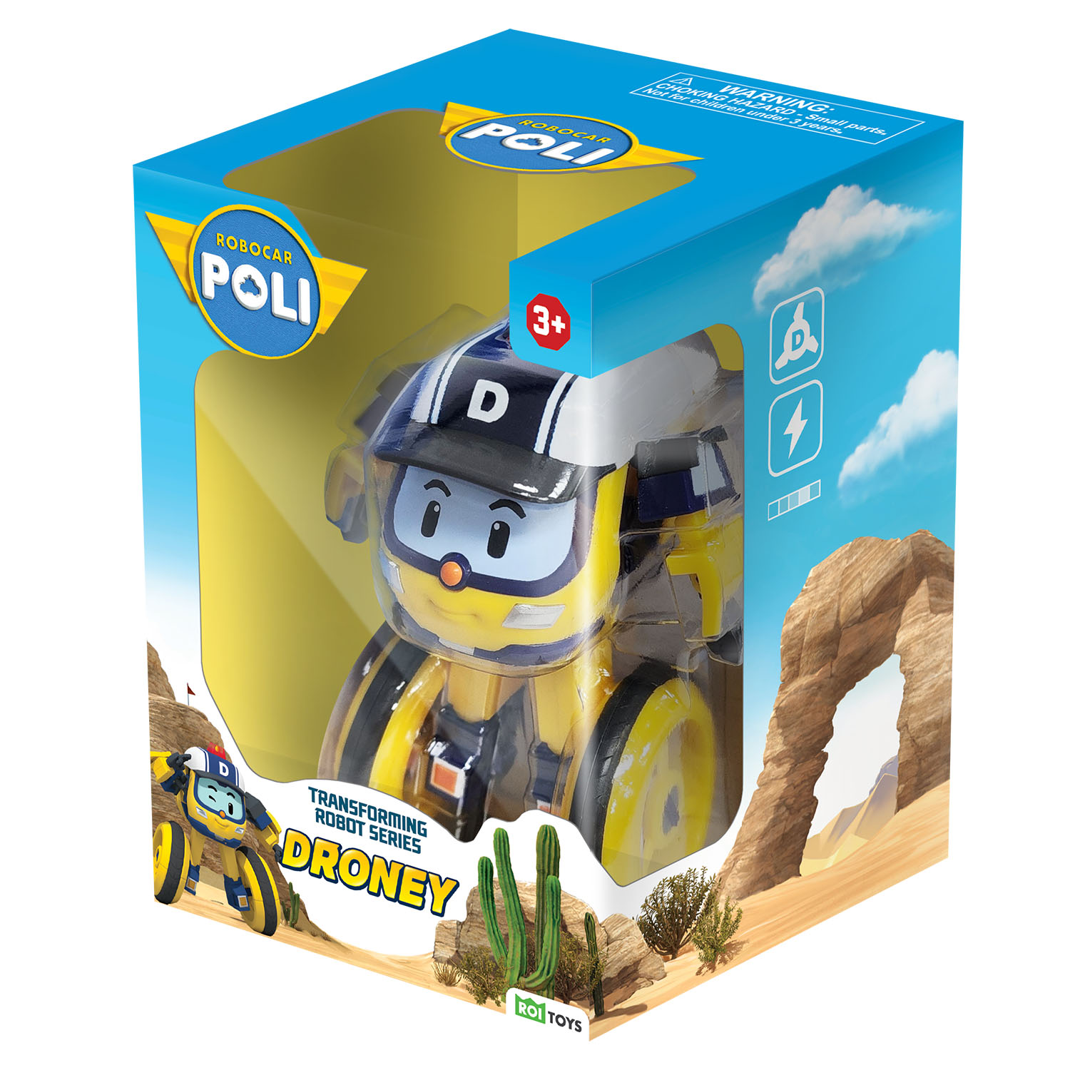 Robocar Poli Transforming Robot Figür - Droney 0656