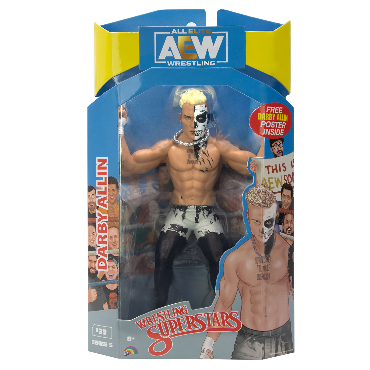 AEW Karakterleri Model Aksiyon Figürler S5 Darby Allin 33