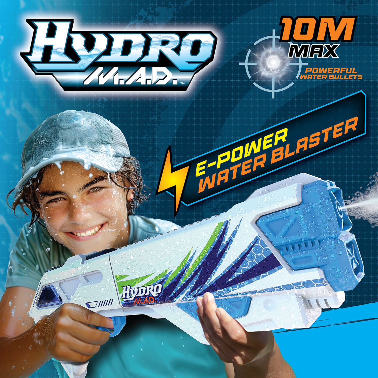 Hydro M.A.D. Elektrikli Su Tabancası Mavi 81150